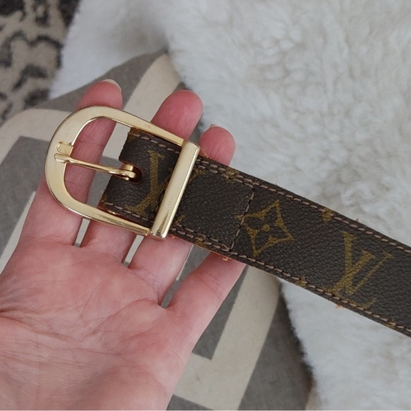 Louis Vuitton vintage Saks fifth avenue monogram belt 28-30. - Picture 3 of 8